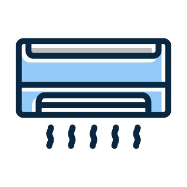 Kişisel ve Ticari Kullanım İçin Koyu Renk Simgeleri Doldurulmuş Ac Vektör Kalın Çizgisi