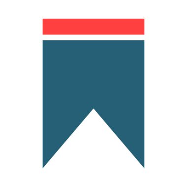 Kişisel ve ticari kullanım için Mark Vektör Kabartması İki Renk Simgesi