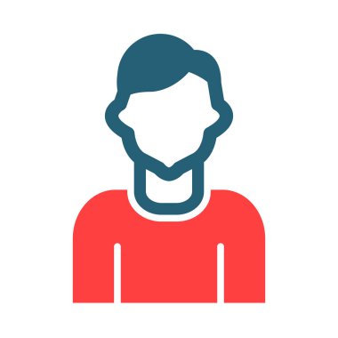 Kişisel ve ticari kullanım için Hesap Vektörü Kabartması İki Renk Simgesi