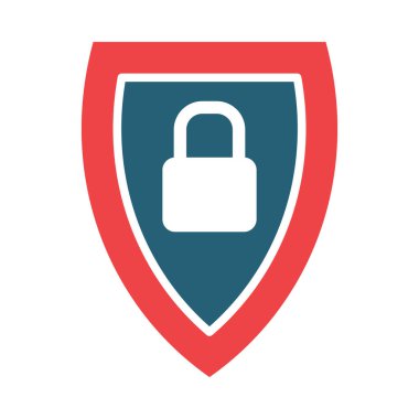 Kişisel ve Ticari Kullanım İçin Mahremiyet Vektörü Kabartması İki Renk Simgesi