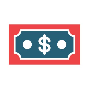 Kişisel ve ticari kullanım için Para Birimi Vektörü Kabartması İki Renk Simgesi