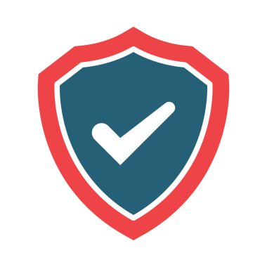 Kişisel ve ticari kullanım için Koruma Vektörü Sembolü İki Renk Simgesi