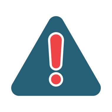 Kişisel ve ticari kullanım için Risk Vektörü Kabartması İki Renk Simgesi