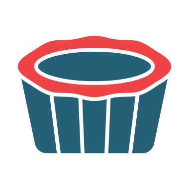 Kişisel ve ticari kullanım için Tart Vektörü Sembolü İki Renk Simgesi