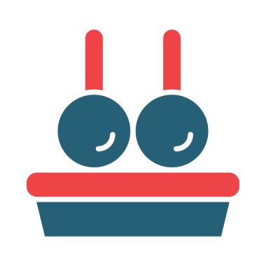 Kişisel ve ticari kullanım için Aperatif Vektör Sembolü İki Renk Simgesi