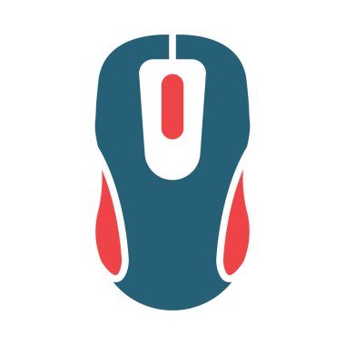 Kişisel ve ticari kullanım için Fare Vektörü Kabartma İki Renk Simgesi