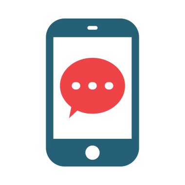 Kişisel ve ticari kullanım için İleti Vektörü Kabartması İki Renk Simgesi