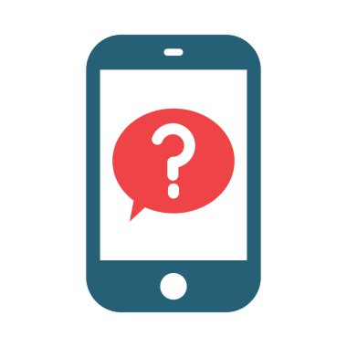 Kişisel ve ticari kullanım için Soru İşareti Vektör Sembolü İki Renk Simgesi