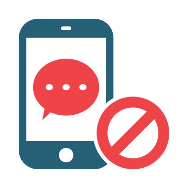 Kişisel ve Ticari Kullanım İçin Engellenmiş Vektör Kabartması İki Renk Simgesi