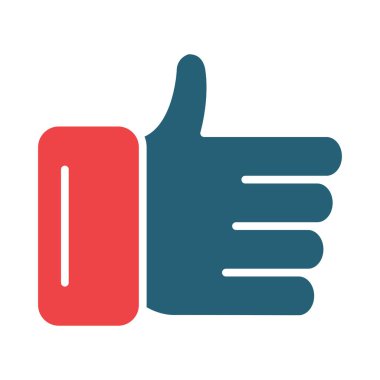 Kişisel ve Ticari Kullanım İçin İki Renk Simgesini Baş Parmakla