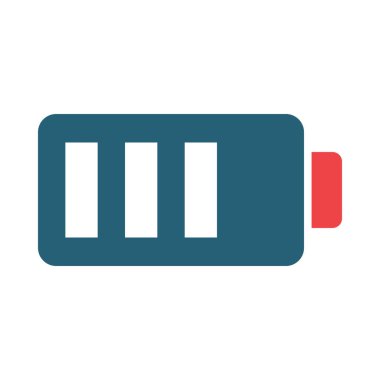 Kişisel ve ticari kullanım için Pil Seviyesi Vektör Sembolleri İki Renk Simgesi