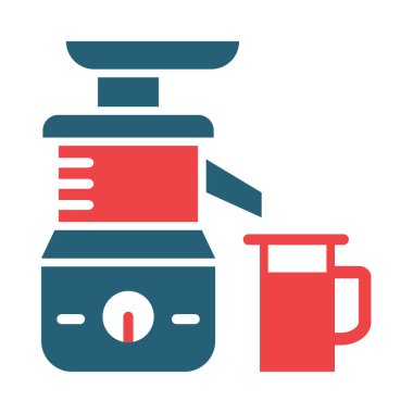 Kişisel ve ticari kullanım için Gıda Blender Vektör Kabartma İki Renk Simgesi