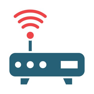 Yönlendirici Aygıt Vektör Sembolü Kişisel ve Ticari Kullanım İçin İki Renk Simgesi