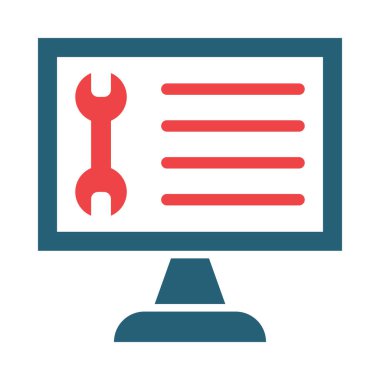 Kişisel ve Ticari Kullanım İçin Teknoloji Vektörü Glyph İki Renk Simgesi