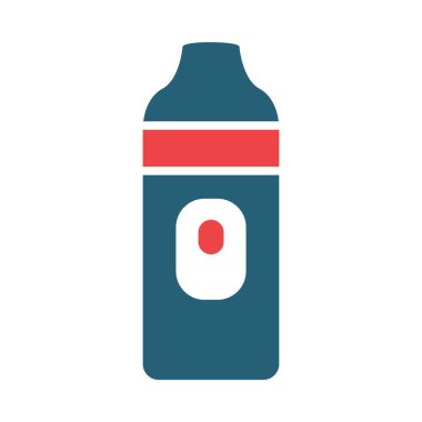 Kişisel ve ticari kullanım için Vape Vektör Kabartma İki Renk Simgesi