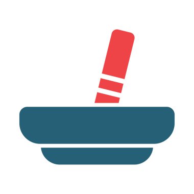 Kişisel ve ticari kullanım için Kül Tablası Vektörü Sembolü İki Renk Simgesi