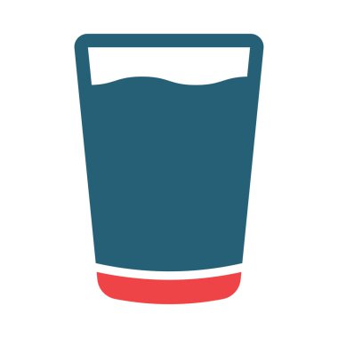 Kişisel ve ticari kullanım için Cam Vektör Sembolü İki Renk Simgesi