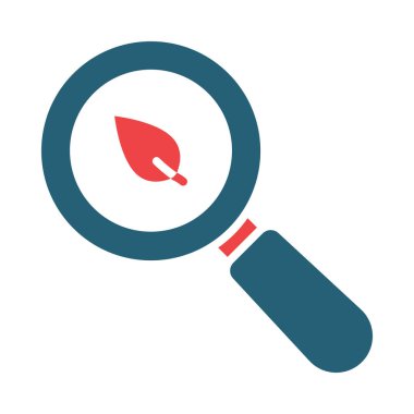 Kişisel ve Ticari Kullanım İçin İki Renk Simgesi Araştırma Vektörü