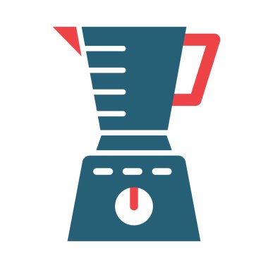 Kişisel ve Ticari Kullanım İçin Blender Vektör Kabartması İki Renk Simgesi