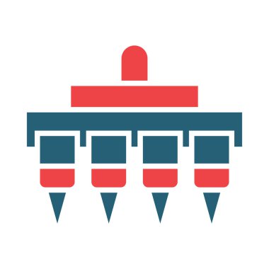 Kişisel ve Ticari Kullanım İçin Tohum Vektörü Kabartması İki Renk Simgesi