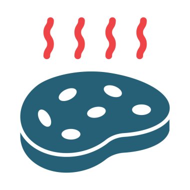 Kişisel ve ticari kullanım için Çürük Vektör Kabartması İki Renk Simgesi