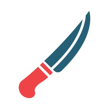 Kişisel ve Ticari Kullanım İçin Bıçaklar Vektör Sembolü İki Renk Simgesi