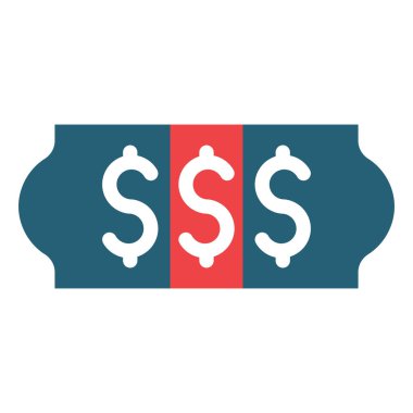 Kişisel ve Ticari Kullanım İçin Fiyat Etiketi Vektör Kabartması İki Renk Simgesi