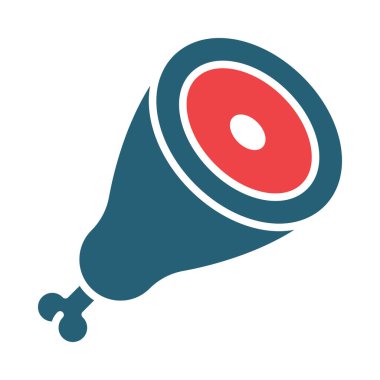 Domuz Bacağı Vektör Sembolü Kişisel ve Ticari Kullanım İçin İki Renk Simgesi