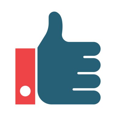 Kişisel ve Ticari Kullanım İçin İki Renk Simgesini Baş Parmakla