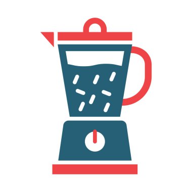 Kişisel ve Ticari Kullanım İçin Blender Vektör Kabartması İki Renk Simgesi