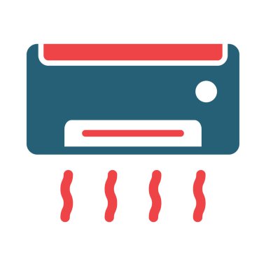 Kişisel ve Ticari Kullanım İçin Klima Vektörü İki Renk Simgesi