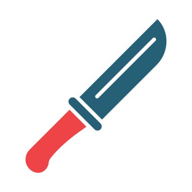 Bıçak Vektörü Sembolü Kişisel ve Ticari Kullanım İçin İki Renk Simgesi