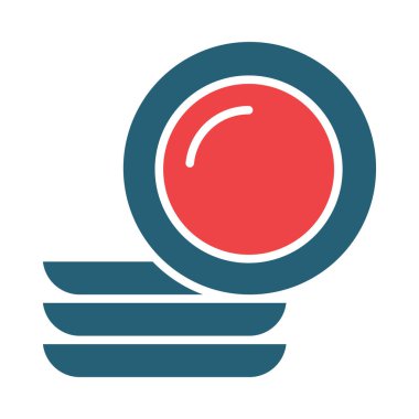 Kişisel ve ticari kullanım için Plaka Vektörü Kabartması İki Renk Simgesi