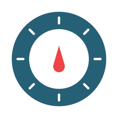 Kişisel ve Ticari Kullanım İçin Termostat Vektör Kabartması İki Renk Simgesi