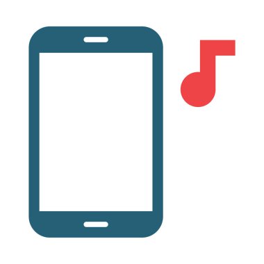 Kişisel ve ticari kullanım için Telefon Vektörü Kabartması İki Renk Simgesi