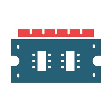 Kişisel ve ticari kullanım için Koç Vektörü Sembolü İki Renk Simgesi