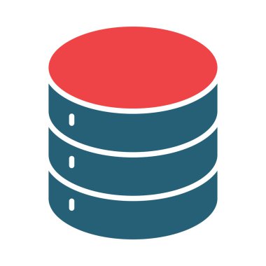 Kişisel ve ticari kullanım için Depolama Vektörü Kabartması İki Renk Simgesi