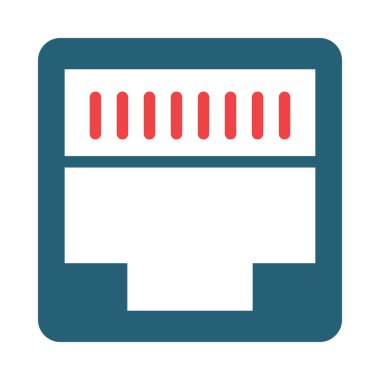 Kişisel ve ticari kullanım için Port Vektörü Kabartma İki Renk Simgesi