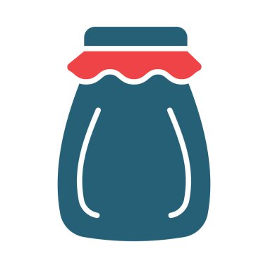 Kişisel ve ticari kullanım için Jar Vektör Kabartması İki Renk Simgesi