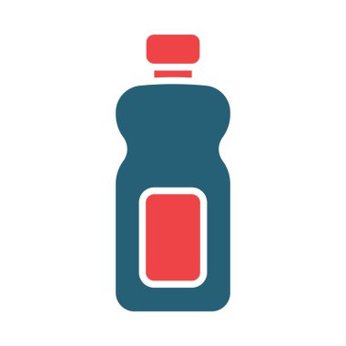 Kişisel ve ticari kullanım için Şişe Vektörü Kabartma İki Renk Simgesi