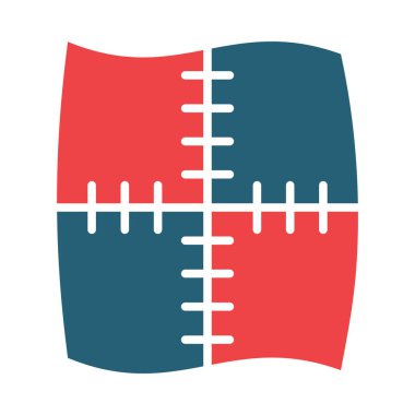 Kişisel ve ticari kullanım için Patchwork Vektör Sembolü İki Renk Simgesi