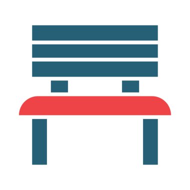 Kişisel ve ticari kullanım için yedek vektör kabartması iki renk simgesi