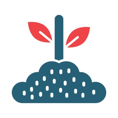 Kişisel ve Ticari Kullanım İçin Tohumlar Vektör Sembolü İki Renk Simgesi