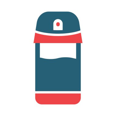 Kişisel ve ticari kullanım için Sprey Vektör Kabartma İki Renk Simgesi