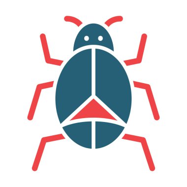 Kişisel ve ticari kullanım için Hata Vektörü Kabartması İki Renk Simgesi