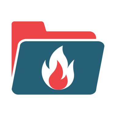 Kişisel ve ticari kullanım için iki renk simgesini ateşle