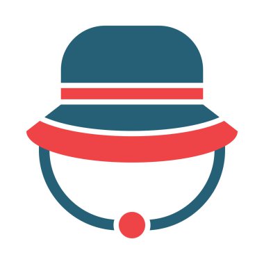 Balıkçı Vektörü Sembolü Kişisel ve Ticari Kullanım İçin İki Renk Simgesi