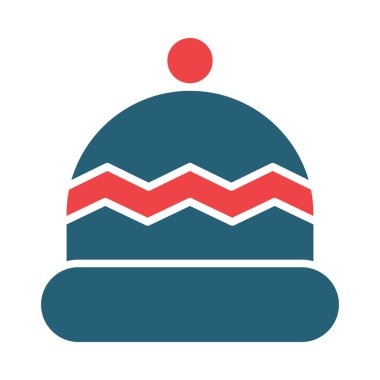 Snood Şapka Vektör Sembolü Kişisel ve Ticari Kullanım İçin İki Renk Simgesi