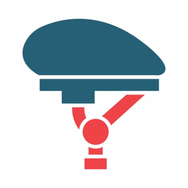 Kişisel ve Ticari Kullanım İçin Bisiklet Başlığı Vektör Sembolü İki Renk Simgesi