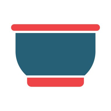 Kişisel ve ticari kullanım için Bowl Vektör Sembolü İki Renk Simgesi